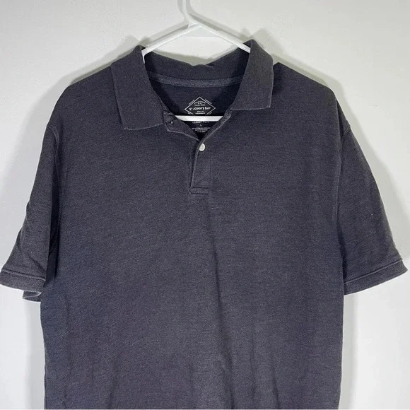 Saint John’s Bay Legacy Dark Grey Casual Polo Shirt Size Large - Picture 4 of 5